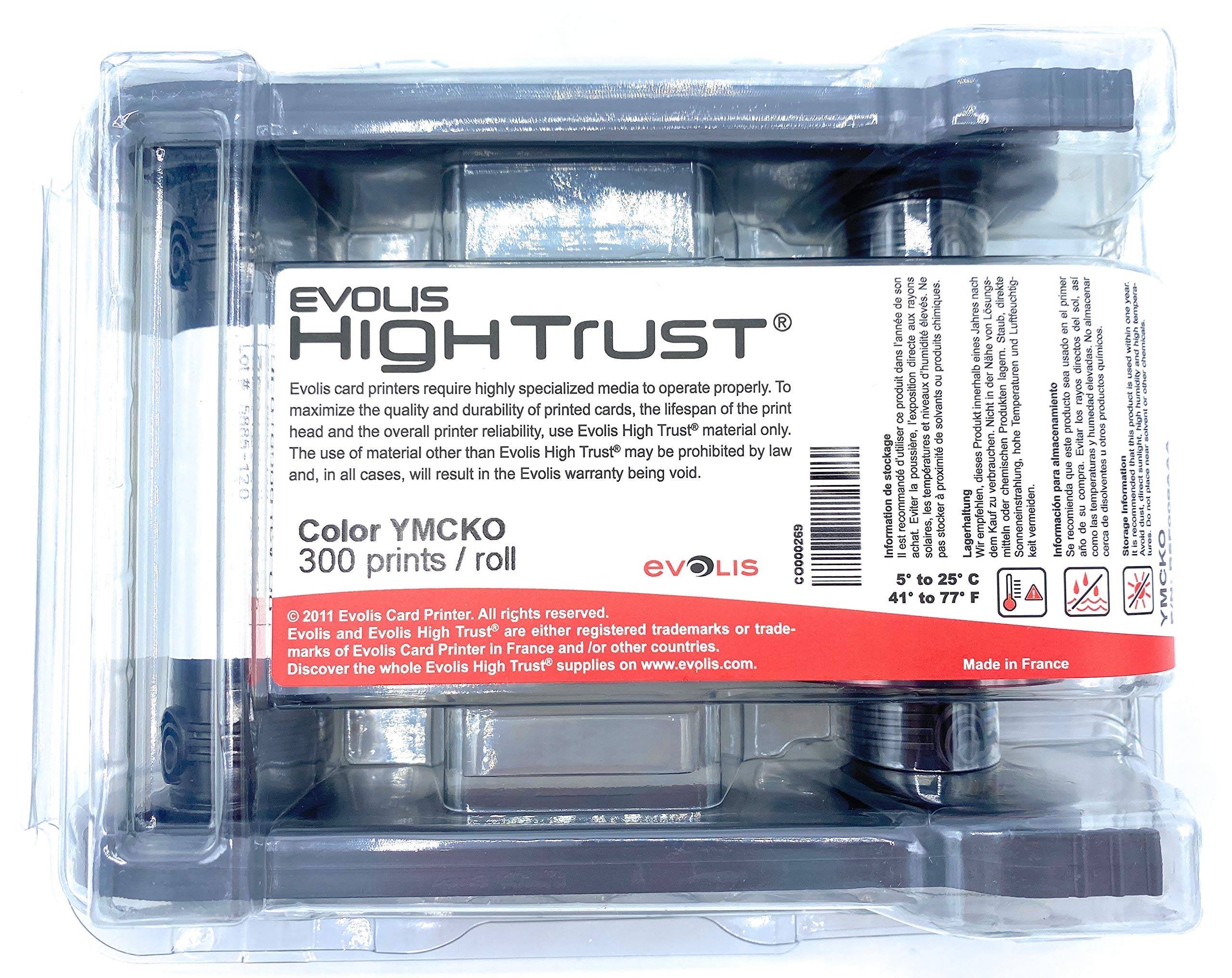 Evolis R5F008EAA – YMCKO Color Ribbon