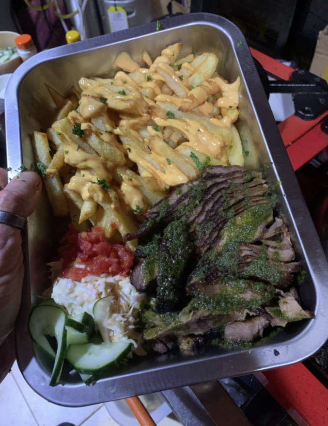 Basil Pesto Steak & Fries