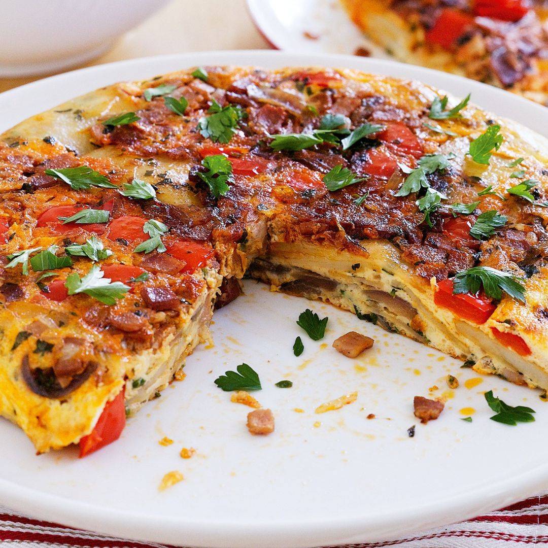 Spanish Omelette (Tomatoes,Onion,Green Pepper,Eggs)