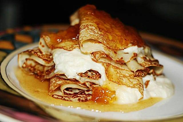 Crepes, Sour Cream &  Honey