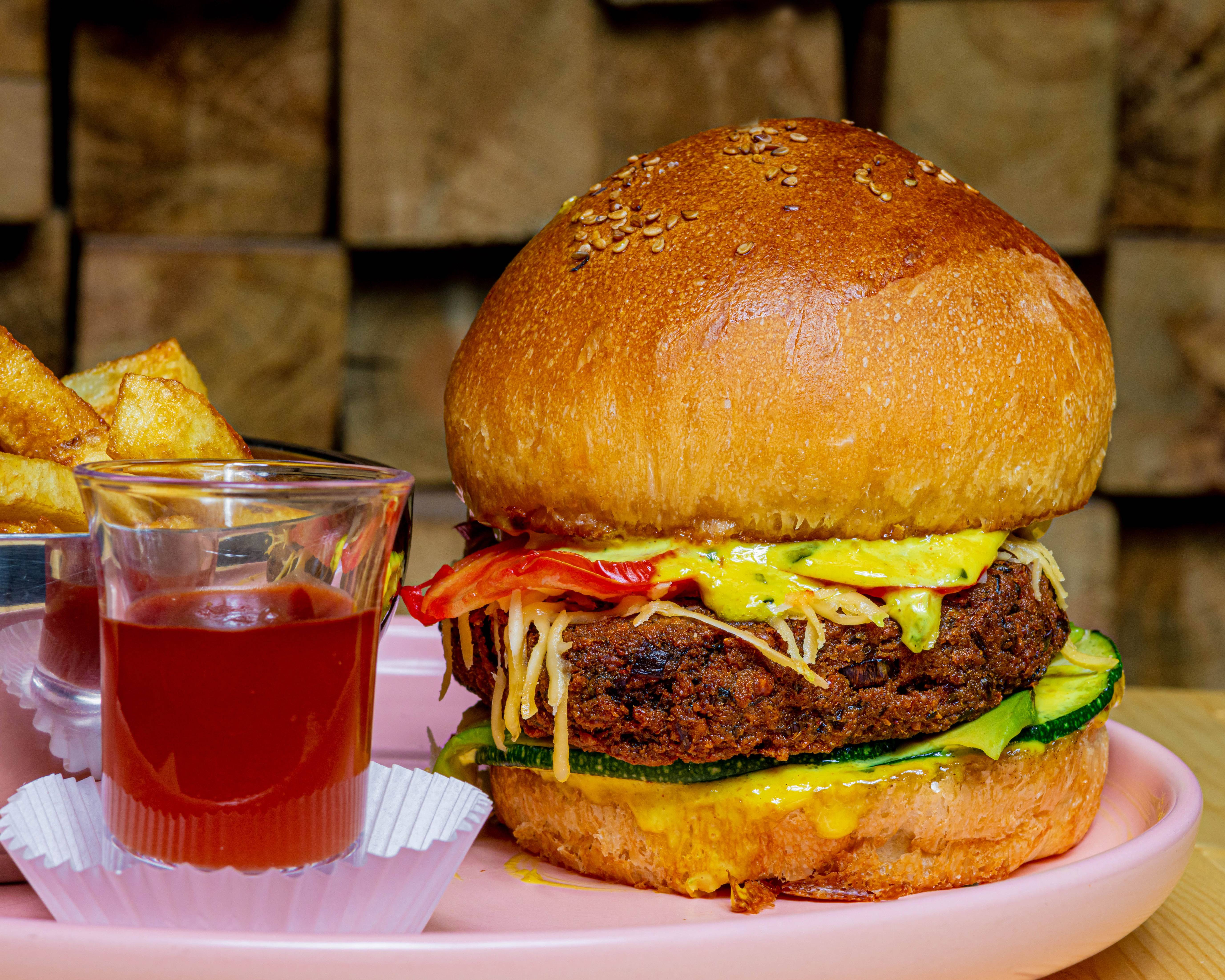Moroccan Falafel Burger