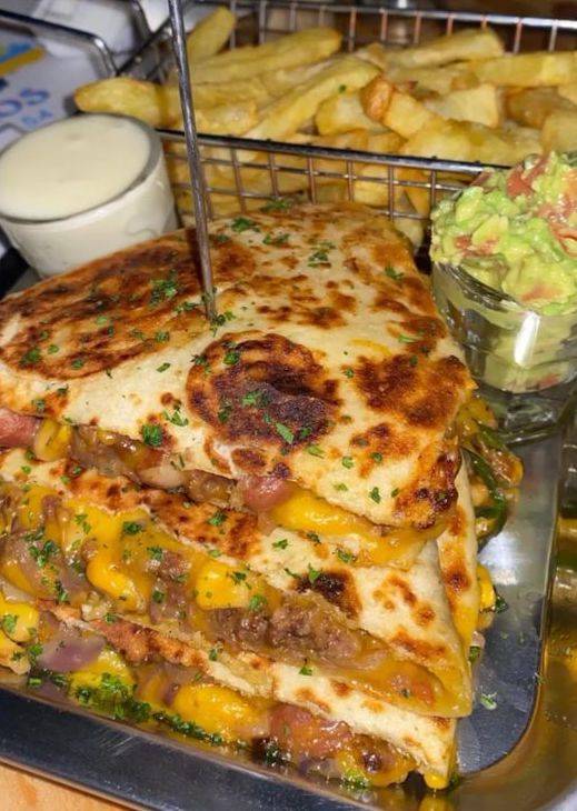 Cheesy Beef Quesadilla