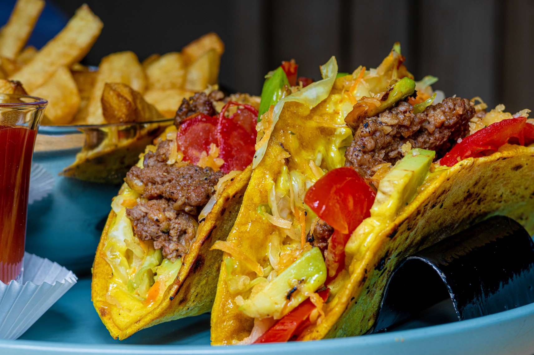 Cheesy Beef Tacos