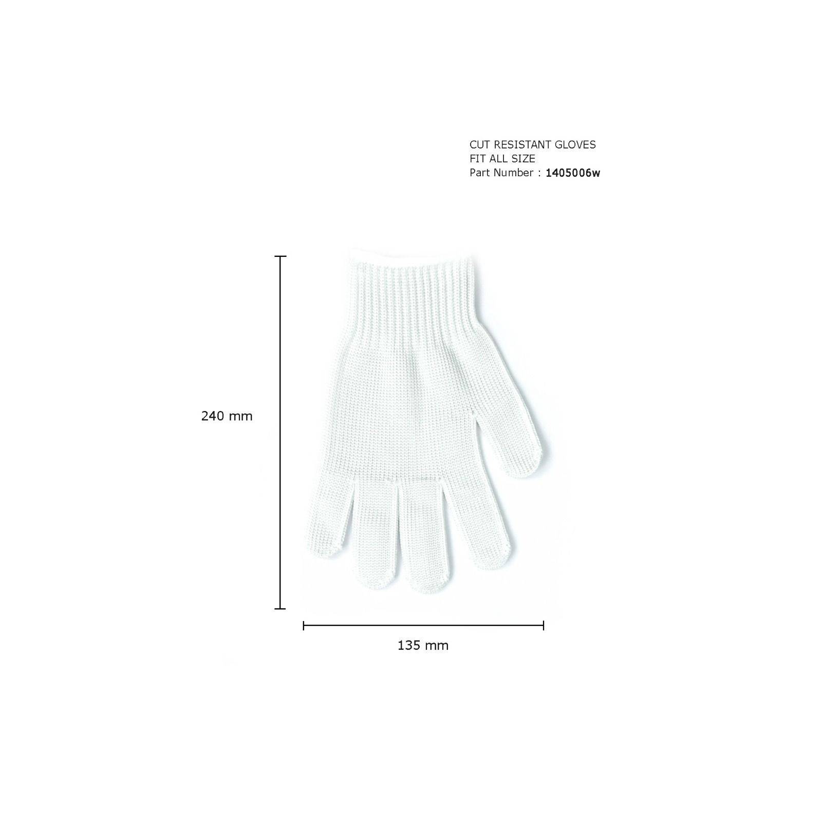 1405006W CUT RESISTANCE GLOVES FIT ALL SIZE WHITE