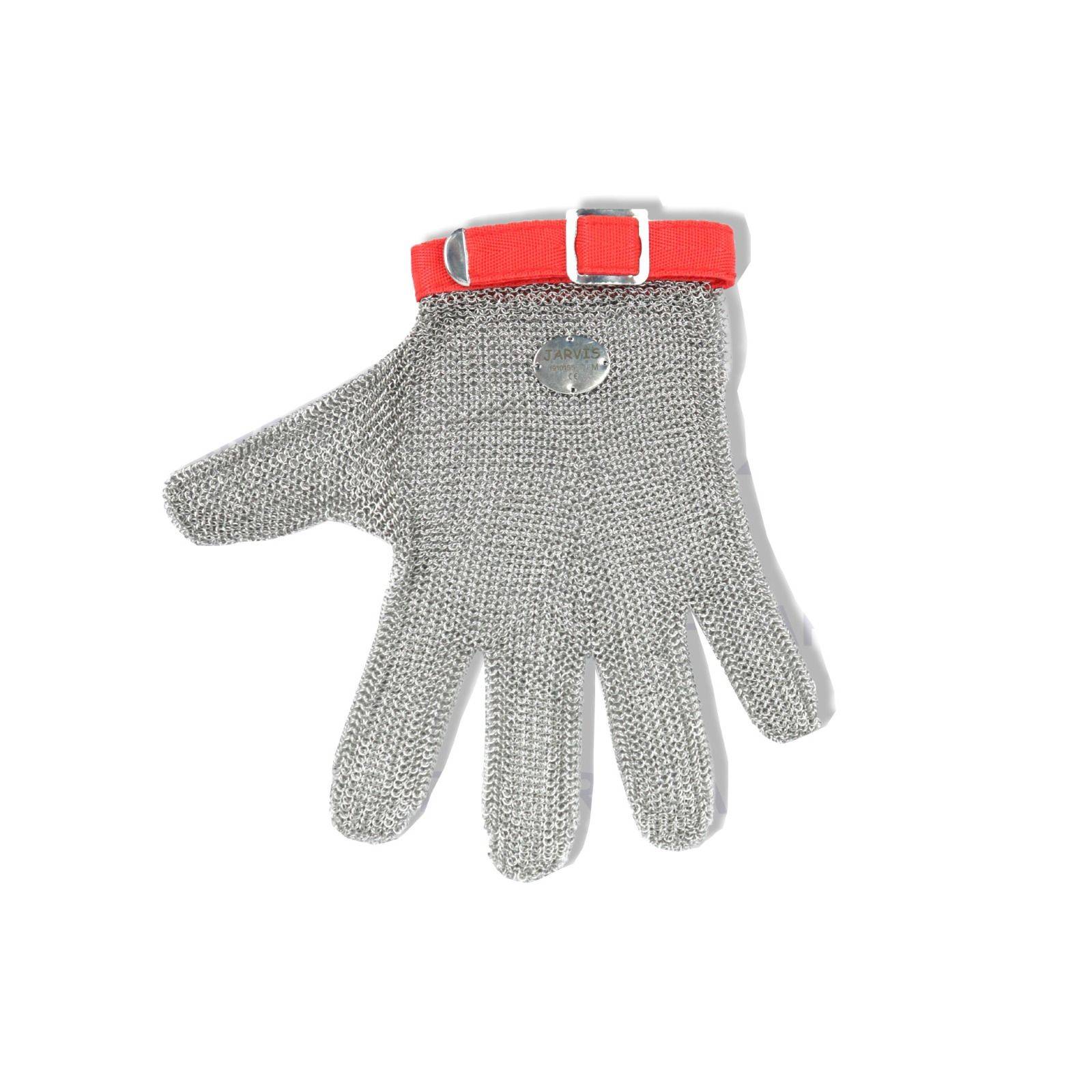 1402004 STAINLESS STEEL MESH GLOVES M Size: M (Red)