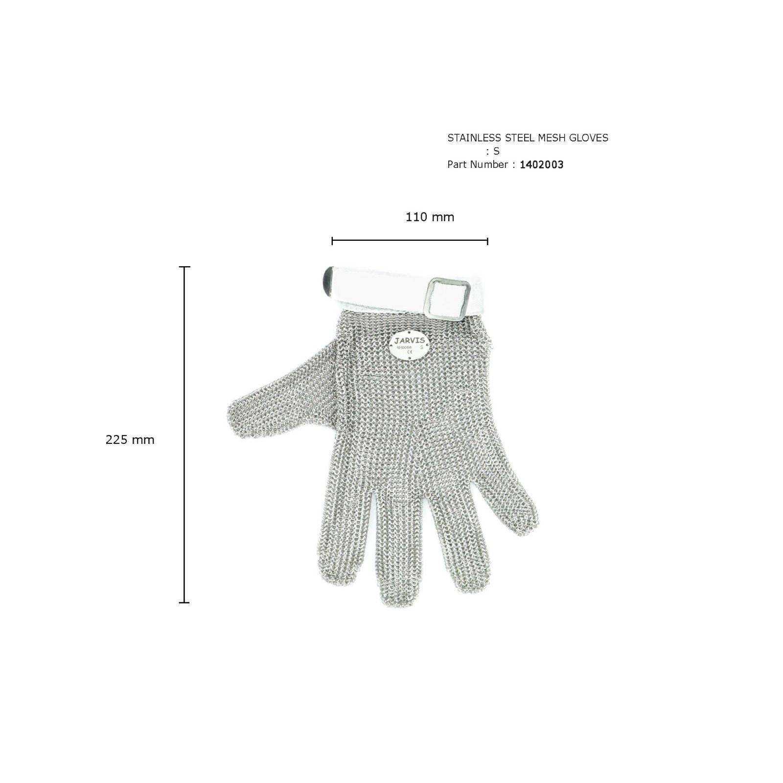 1402003 STAINLESS STEEL MESH GLOVES S