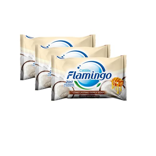Flamingo Coconut Milk & Honey Soap 200g