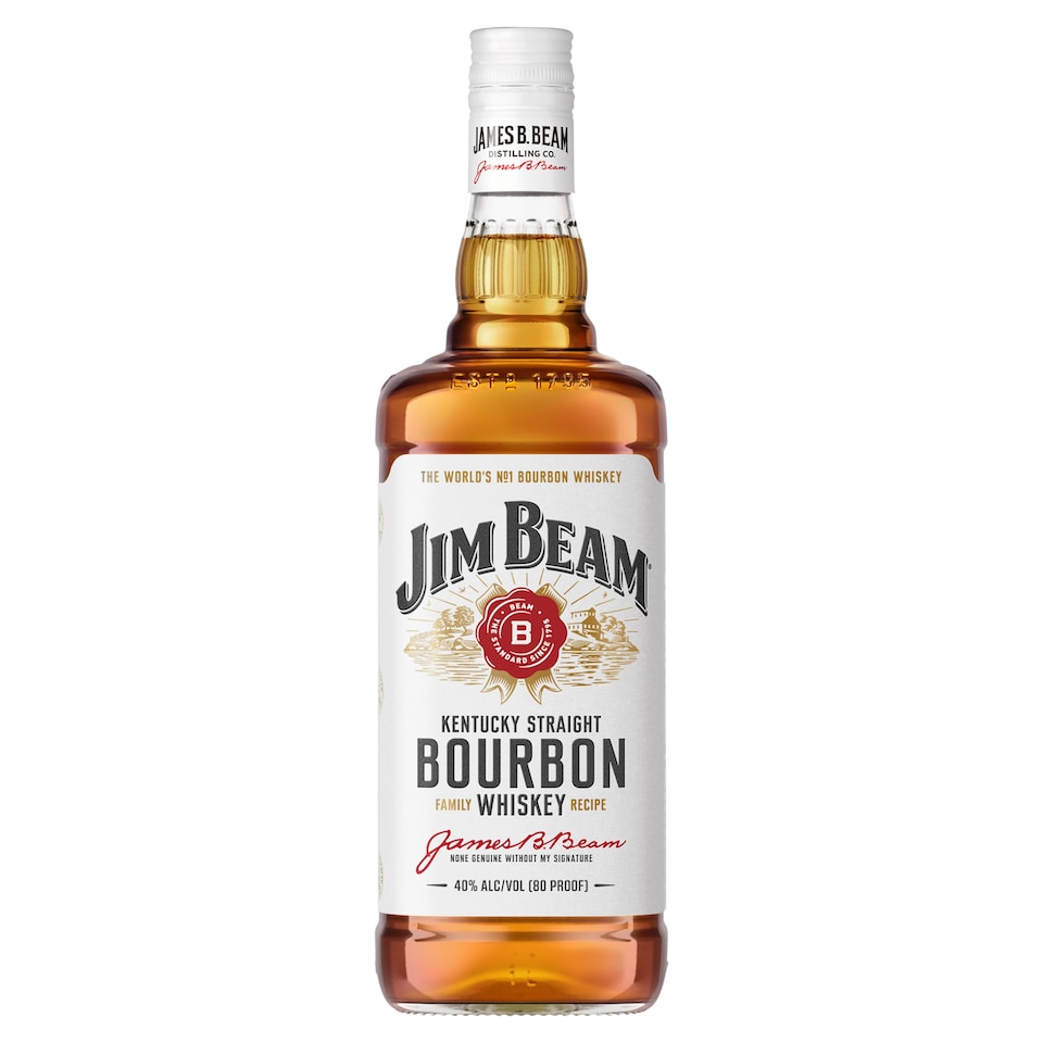 Jim Beam Bourbon Whiskey 1L