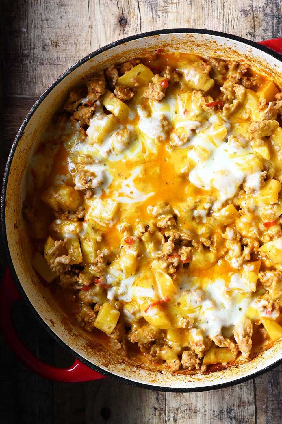 chicken cheese potatoes