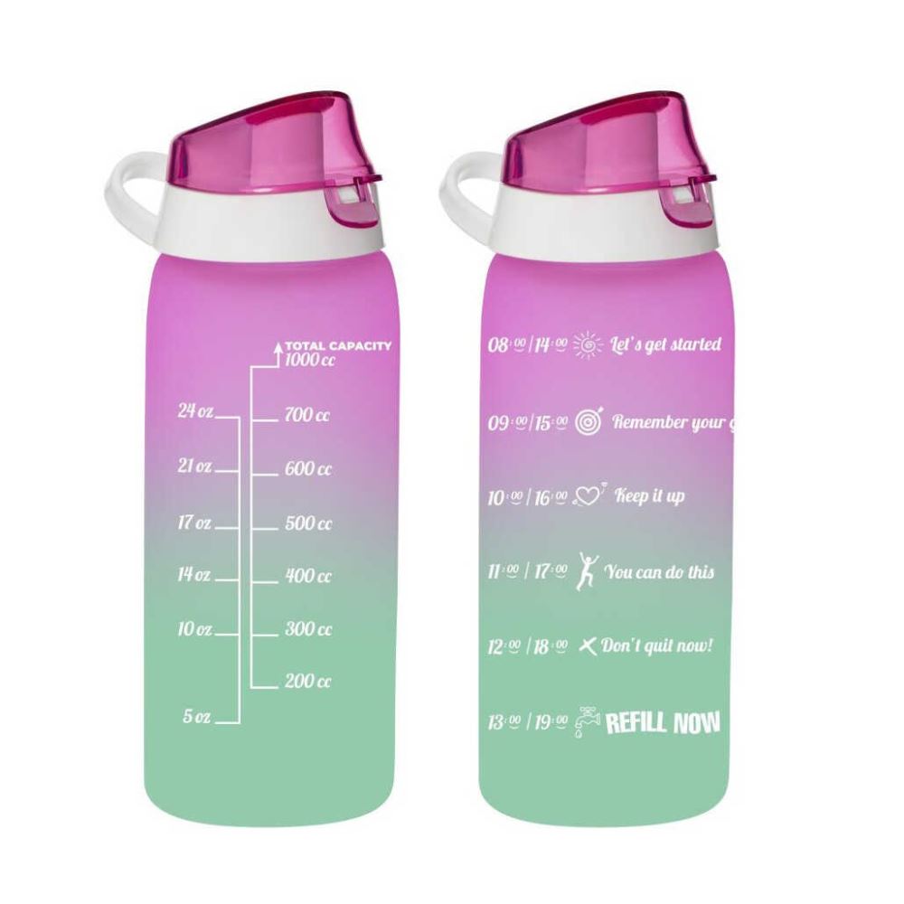 Herevin Water Bottle 1L Soft Pink