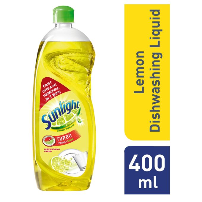 SUNLIGHT Dishwashing Liquid 400ML Lemon