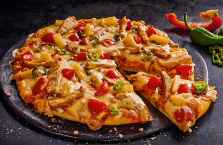 Chicken curry pizza