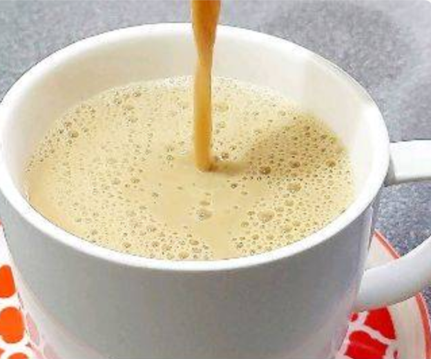 African coffee with milk