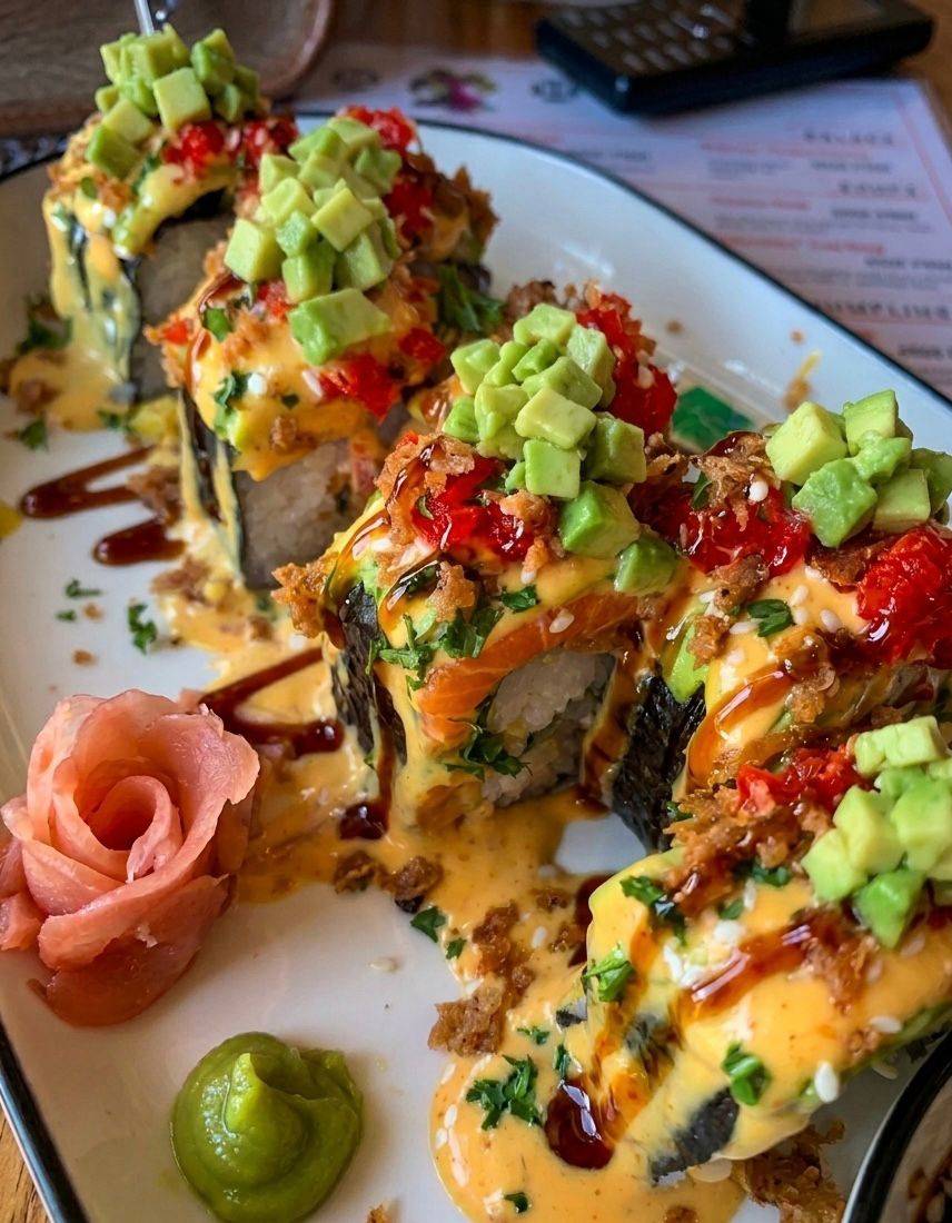 Rainbow Salmon roll