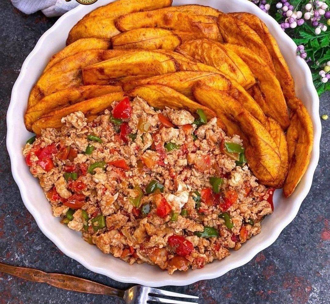 Fried PLantain and Egg
